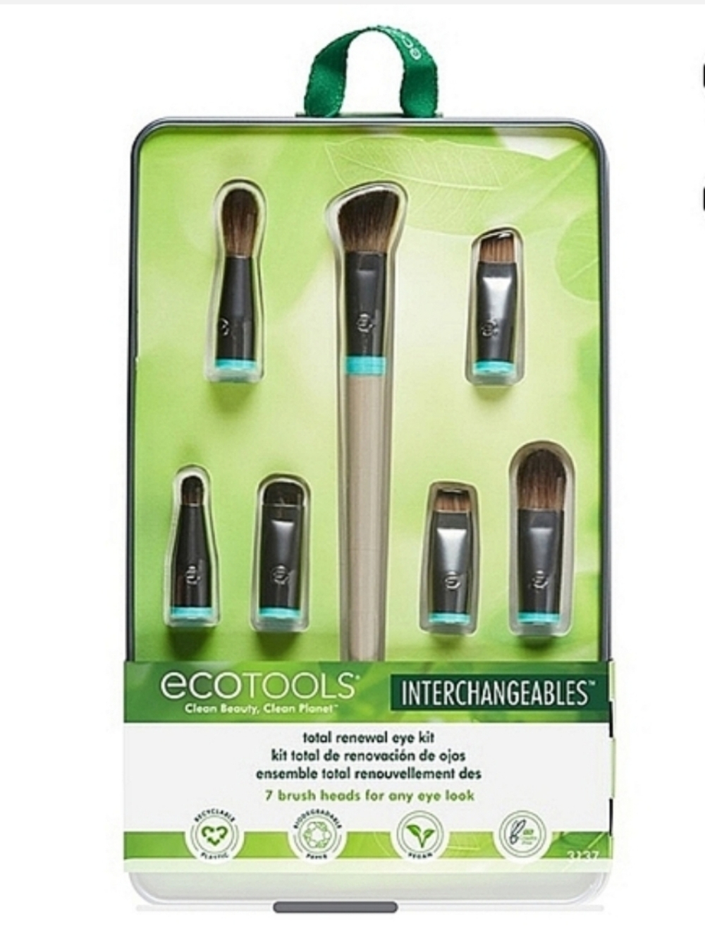 EcoTools Interchangeables Total Renewal Eye Makeup Brush Kit Cruelty Free NWT